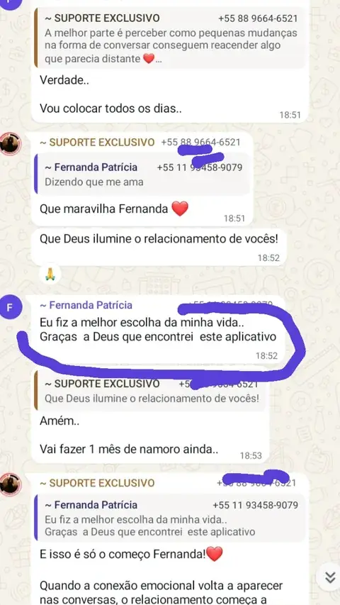 Depoimento real de Fernanda sobre a melhora em seu relacionamento