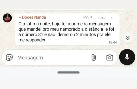 Depoimento real: namorado à distância respondeu em menos de dois minutos