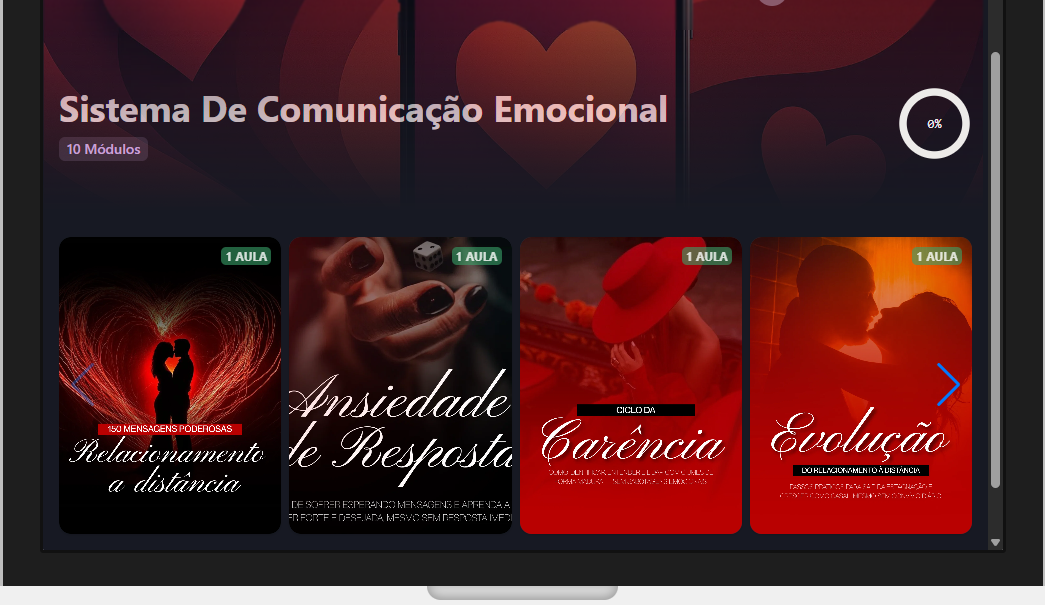 Prévia do Sistema de Comunicação Emocional com os 10 módulos